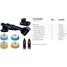 Rupes Ibrid HLR15 Kit – Çift Bataryalı Orbital Polisaj Makinesi Seti