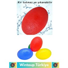 Wintoup Özel Üretim Silikon Fizik Tedavi Egzersiz Stres Topları El Bilek Parmak Güçlendirme Topları 4lü Set