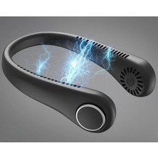 Wintoup Premium Taşınabilir 5 Hız Kademeli Dijital Şarj Göstergeli Hızlı Soğutma Mini Boyun Fanı Vantilatör
