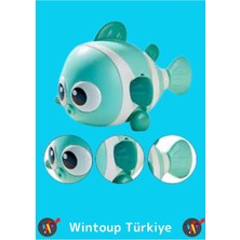Wintoup Premium Uzun Ömürlü Hafif Kurmalı Eğlenceli Renkli Yüzen Balık Bebek Çocuk Banyo Su Oyuncağı 1 Adet