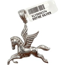 Defne Silver Kanatlı At Kolye Ucu
