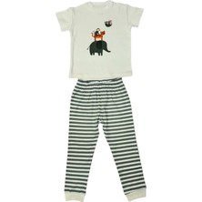 Kısa Kollu Pijama - Hayvan Desenli 1-5 Yaş