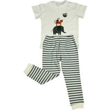 Kısa Kollu Pijama - Hayvan Desenli 1-5 Yaş