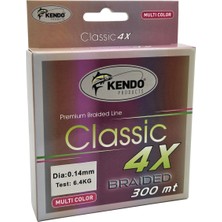 Kendo Classic 4X 300m Multicolor Örgü İp 0.18mm