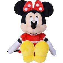 Sunman Lisanslı Minnie Kırmızı Elbiseli Peluş 30 cm ile Minnie'nin Sihirli Dünyasına Girin!