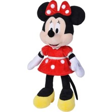 Sunman Lisanslı Minnie Kırmızı Elbiseli Peluş 30 cm ile Minnie'nin Sihirli Dünyasına Girin!