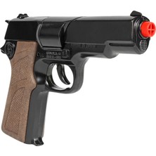 MEGA Gonher Metal Revolver 8'li: Kapsül Patlatan Gerçekçi Oyuncak Silah Siyah