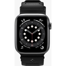 Spigen Apple Watch 49mm Ultra 2/1 - 46mm Seri 10 - 45mm Seri 9/8/7 - 44mm Seri SE2/SE/6/5/4 Kordon Kayış Rugged Band Matte Black - AMP02854