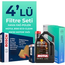 BOSCH Peugeot 2008 1.6 BlueHDi Dizel Filtre Bakım Seti Motul Motor Yağlı (2015-2019) 4 Lü