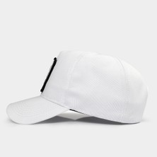 BlackBörk V1 Baseball Kartal - 6 Kod Logolu Unisex Beyaz Şapka