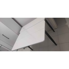 Evistro Yanlardan Açılır Büyüyen Yemek Masası Beyaz 65X100CM Sadece Masa Fiyatıdır
