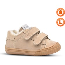 Kids A More Pearl Çift Cırtlı Deri Içi Kürklü Unisex Ayakkabı Bej