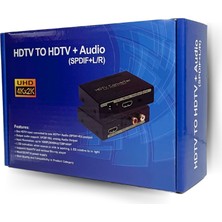 Technozi Hdmı Ses Ayırıcı Hdmı To Hdmı + 3.5mm Audio + Optik Spdif Out Hdmı Ses Dönüştürücü Audio Extractor