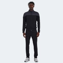 Slazenger RAPIDLY IN Erkek Fermuarlı Dik Yaka Cepli Siyah Eşofman Takımı
