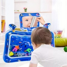 Tuto Baby Aynalı ve Çıngıraklı Bebek Su Oyun Matı (Tummy Tıme) Karın Üstü Aktivite Oyun Matı