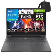 Hp Victus Gaming 16-R1062NT I5-14500HX 64GB Ddr5 4tb SSD 6GB/RTX4050 WINDOWS11PRO 16.1" 144 Hz Fhd IPS Taşınabilir Bilgisayar 99J264EA56+WEBLEGELSINÇANTA