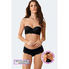 Pierre Cardin 4696  verona Balenli Destekli Sütyen Takım-Siyah