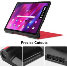 Pangniu Lenovo Yoga Tab 11 / YT-J706X Için Custer Texture Deri Kılıf (Yurt Dışından)