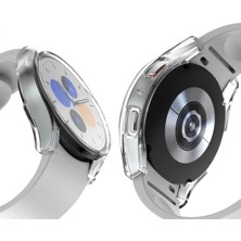 Samsung Galaxy Watch 7 40MM ile Uyumlu Kasa ve Ekran Koruyucu 360 Tam Koruma Silikon Kılıf