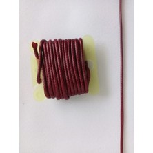 Hobi Durağı 1.5 mm Kalınlığında Mumlu Kore Ip 2,5 Metre (Takı ve Makrome Bileklik ,kolye Ipi)