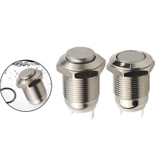 Hobi Mekatronik 12MM Işıksız Metal Yaylı Buton 2p