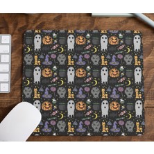 Nino Store Halloween Temalı Cadılar Bayramı 6 Hediyelik Baskılı Mousepad