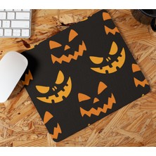 Nino Store Halloween Balkabağı Gülüş Cadılar Bayramı2 Hediyelik Baskılı Mousepad