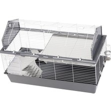 Ferplast Barn 120 Tavşan ve Guinea Pig Kafesi Gri 119X58X77CM