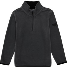 U.S. Polo Assn. Erkek Çocuk Yarım Fermuarlı Antrasit Polar Sweatshirt 50298060-VR006