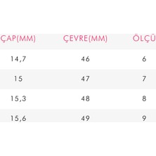 Roosvel Cartier Trinity Çelik Yüzük / Üçlü Çelik Yüzük