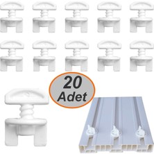 Neler Geldi Neler 20adet korniş kilit korniş finali brit tül perde korniş stoperi perde sonu finali sıkıştırmalı kilit