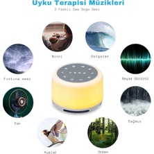 Beyaz Gürültü Makinesi Bebekler ve Yetişkinler Için Rahatlatıcı Sesler ve 7  Renkli Gece Lambası Bebek Uyutma Aleti