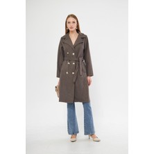 Beli Kuşaklı Kaşe Kaban K1141