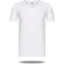 Modamuvo Star 206 Modal Yarım Kol V-Yaka T-Shirt Atlet