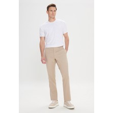 Altınyıldız Classics Comfort Fit Rahat Kesim Yan Cepli Desenli Beli Lastikli Pantolon