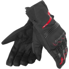 Dainese Tempest Unisex D-Dry Short Eldiven Black Red