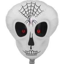 Çerçici Örümcek Ağ Desenli Iskelet Folyo Balon