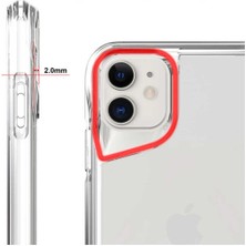 Teknomoda Apple iPhone 11 Kılıf Eğimli Kamera Dizayn Sert Şeffaf Silikon