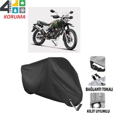 AUTOES Hero Xpulse 200 Enduro Branda Motosiklet Brandası Bağlantı,kilit Uyumlu Siyah