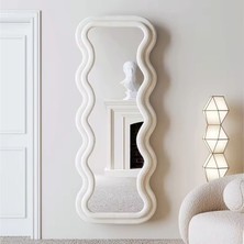 Hamdeko Mundo Dalgalı Çerçeveli 170X65 cm Oval Boy Aynası