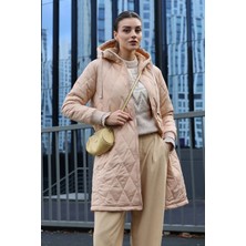 Birru Butik Bigdart 5138 Kapitone Uzun Şişme Mont