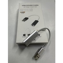 Tek Girişli USB Ses Kartı Kulaklık Mifrofon Tek Girişli USB Ses Kartı