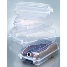 Tekno Trust Hancaz Şeffaf Bayan Ayakkabı Saklama Kutusu 10 Adet