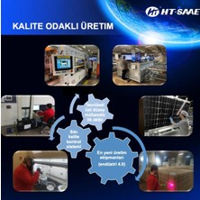 Ht-Saae HT72-16M 435 Watt Beyaz Arka Yüz Güneş Enerji Paneli Half-Cut Yüksek Verimli A Class