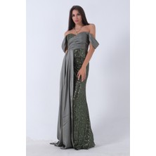 Feminist Haki Pul Payet Detaylı Yırtmaçlı Abiye 9705321.23