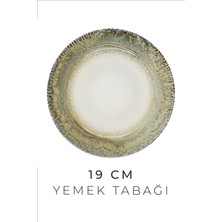 24 Parça 6 Kişilik Ay Işığı Sırları Porselen Yemek Takımı  - New Bone  Yemek Seti