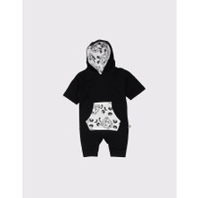 RG Brand Unisex Bebek Organik Pamuklu Kapüşonlu Tulum