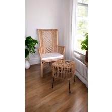 Versa Rattan Berjer ve Çok Işlevli Tabure Takımı
