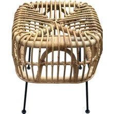Versa Rattan Berjer ve Çok Işlevli Tabure Takımı