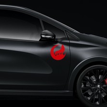 Ay ve Kurt Sticker - Ay Sticker - Oto Sticker - Araba Sticker - Araç Sticker